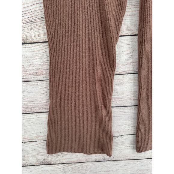 Athleta Brown Ribbed Wide-Leg Pants - Picture 5 of 12
